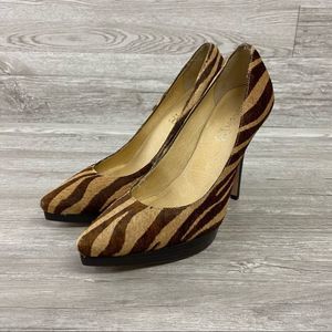 Boutique 58 Pony hair Leather soles Leopard Heels